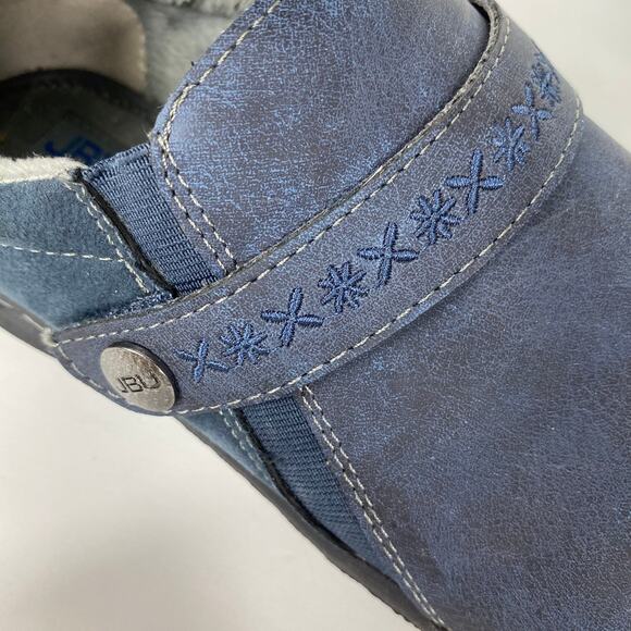 JBU by Jambu Blakely Encore Embroidered Comfort Shoes Plush Lined Memory Foam - Picture 6 of 11